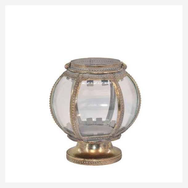 La Vida - Lanterne kugle 16x15cm, Antik Guld