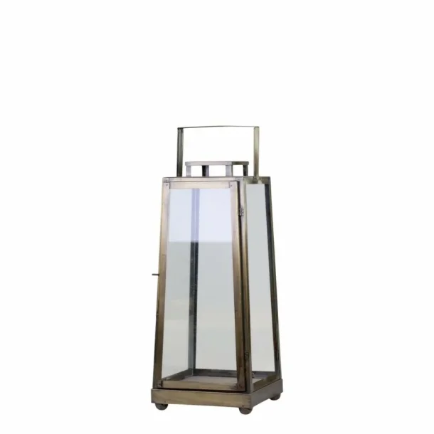 Chic Antique - Lanterne, H40/L16/B17 cm antique messing