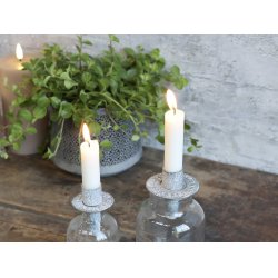 Chic Antique lysholder til flaske zink look