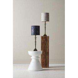 PR HOME - Salong, Lampefod, Antik Slv, 42cm.