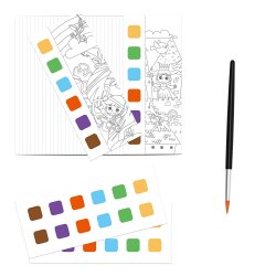 MierEdu - Malebog m. vandfarver eventyr