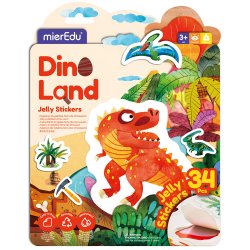 MierEdu - Bog m. silikone klisterm�rker, Dinoland