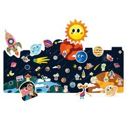 MierEdu - Bog m. silikone klisterm�rker, Astronaut