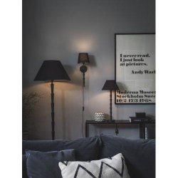 PR HOME - Chloe Gulvlampe, Mat Sort. 143cm.