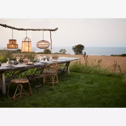 Madam Stoltz bambus loftlampe D33 H47 cm