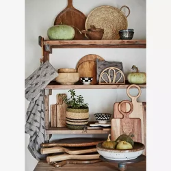 Madam Stoltz - rund fletkurv m/hanke flere strrelser