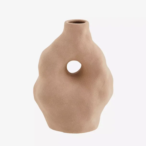 Madam Stoltz - Stentjs Vase Sandsten H22xB16,5xL12cm.