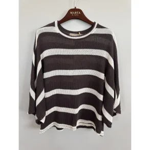 Marta Du Chateau - MdcCascade Strik Brun/hvid Onesize