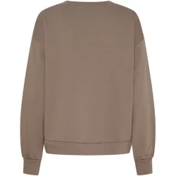 Marta Du Chateau - MdcJessa Sweatshirt - LOVE - Fango Melange Flere strs. 70% bomuld, 30% polyester