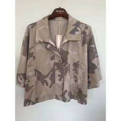 Marta Du Chateau - MdcQuartz Jakke Beige camo Onesize