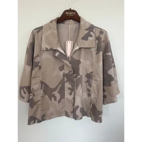 Marta Du Chateau - MdcQuartz Jakke Beige camo Onesize