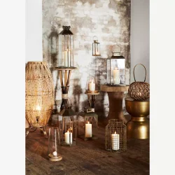 Madam Stoltz messing lanterne H22 cm.