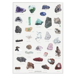 Koustrup &amp; Co - Plakat "Mineraler" A2.