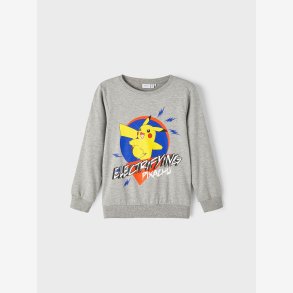 Name It - Regular fit sweatshirt m/ pokemon pikachu gr
