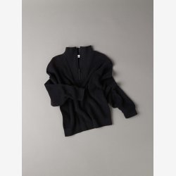 Name It - Langrmet striktrje m/ kort lynls sort