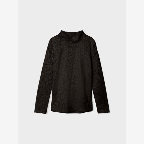 Name it - Regular fit bluse m/ langermer sort