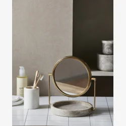 NORDAL - Tandb�rsteholder Hvid Marmor H: 3 �: 8 cm. 