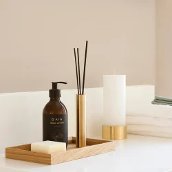 Bakke i massivt egetr 40x15cm