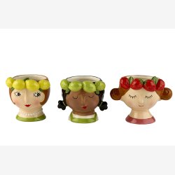 La Vida - Frugtpige dekorations skle ass. 11x12cm - Flere varianter