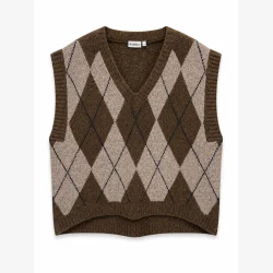 HUMBLE - Pal Vest Brun Melange kombi