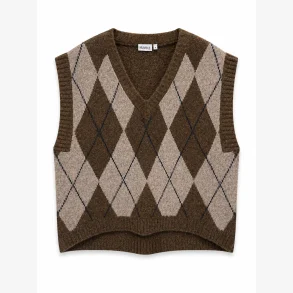 HUMBLE - Pal Vest Brun Melange kombi