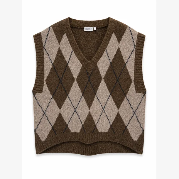 HUMBLE - Pal Vest Brun Melange kombi