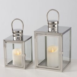 My Cozy House - Lanterne "S�lv/St�l" m/hank - Flere St�rrelser