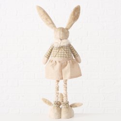 Kanin figur pige brun Jern, beton, polyester D:30 B:25 H:110 cm