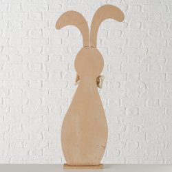 Kanin tr�figur med sl�jfe Slash fyr, MDF, polyester D:39 B:9 H:90 cm