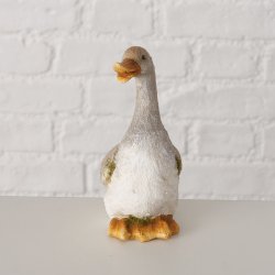 G�sefigur i keramik gr� (leveres assorteret) L:10,8 B:7,5 H:16,5