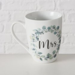 Bryllupsgave S�t m/tekst Mr &amp; Mrs Porcel�n 330ml S�t.