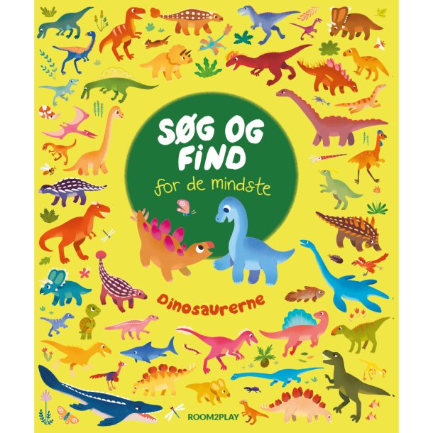 ROOM2PLAY - "S�g og find" bog, Dinosaurer.