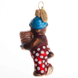 Brink Nordic - Juletrs Ophng Julekugle Rasmus Klump m/pandekage 7 cm. Glas