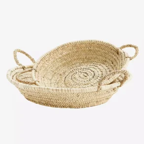 Madam Stoltz - rund fletkurv m/hanke flere strrelser