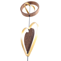 SNOREN - Hjerte Outline sort str. L