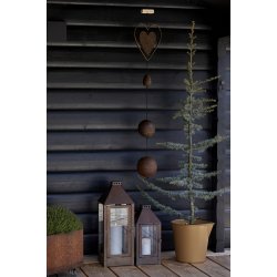 SNOREN - Hjerte Outline sort str. L