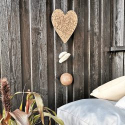 SNOREN - hjerte kork str. L