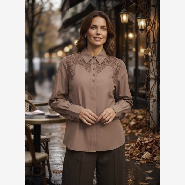Ofelia - Solvej Skjorte - Truffle