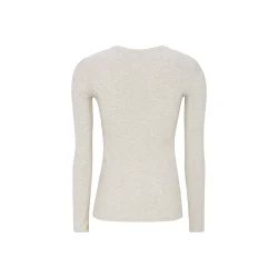 Soft Rebels - SRLavana Lang�rmet T-Shirt m. knapper M�rk Hvid 