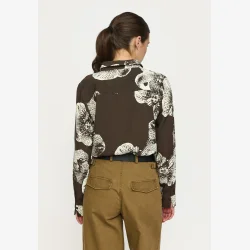 Soft Rebels - SROrchidy Bluse m. orkide m�nster 