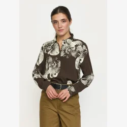 Soft Rebels - SROrchidy Bluse m. orkide m�nster 