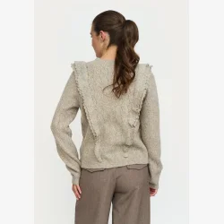 Soft Rebels - SRStory Strik M�rk Beige 