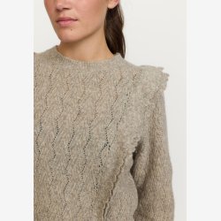 Soft Rebels - SRStory Strik M�rk Beige 