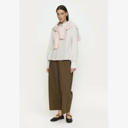 Soft Rebels - SRVeronica Volume Stribet Skjorte Lilla 