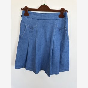 Marta Du Chateau - MdcEverly Sk�rt Kort Mellembl� Denimlook