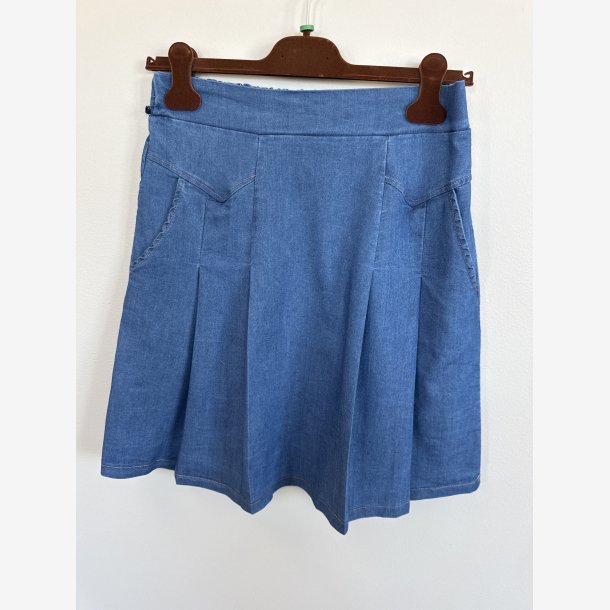 Marta Du Chateau - MdcEverly Sk�rt Kort Mellembl� Denimlook