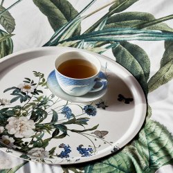 Jim Lyngvild - Rund Bakke Blue Flower Garden : 38cm. 