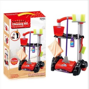 Rengringsvogn m/flere dele