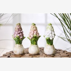 La Vida - Hyacint Keramik H:14cm. Mix (Leveres assorteret)