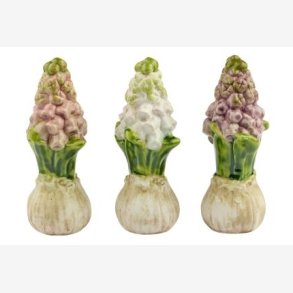 La Vida - Hyacint Keramik H:14cm. Mix (Leveres assorteret)